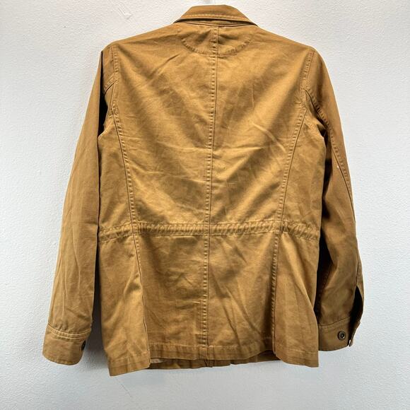 Garnet Hill Organic Cotton Cargo Jacket Utility Tan 4 - Picture 2 of 8